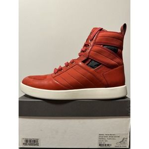 Pierre Balmain Red High Top Sneakers Size US11 UK10.5 EU44